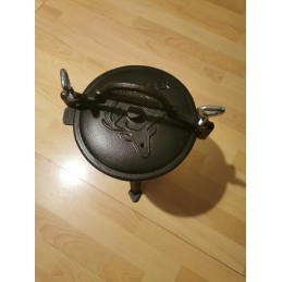 Medžioklinis virdulys su dangteliu, ketaus, emaliuotas, Könighoffer, 5 l