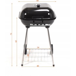 Sodo kepsninė su dangteliu, grotelės 40-45 cm