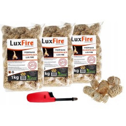 Medienos vatos kūrenimas židiniui, ilgai kūrenamas krosnelės starteris, 3kg nemokamai