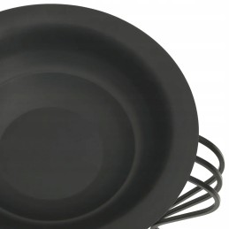 Vidaxl židinys su pokeriu 49 cm plieno