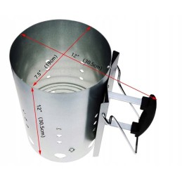 Židinys su rankena grotelių uždegimui