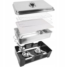 Universalus komplektas: ruda balkono rūkykla su kuro termometru