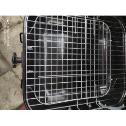 Anglies kepsninė su dangteliu ir medinėmis lentynomis, 45x40cm