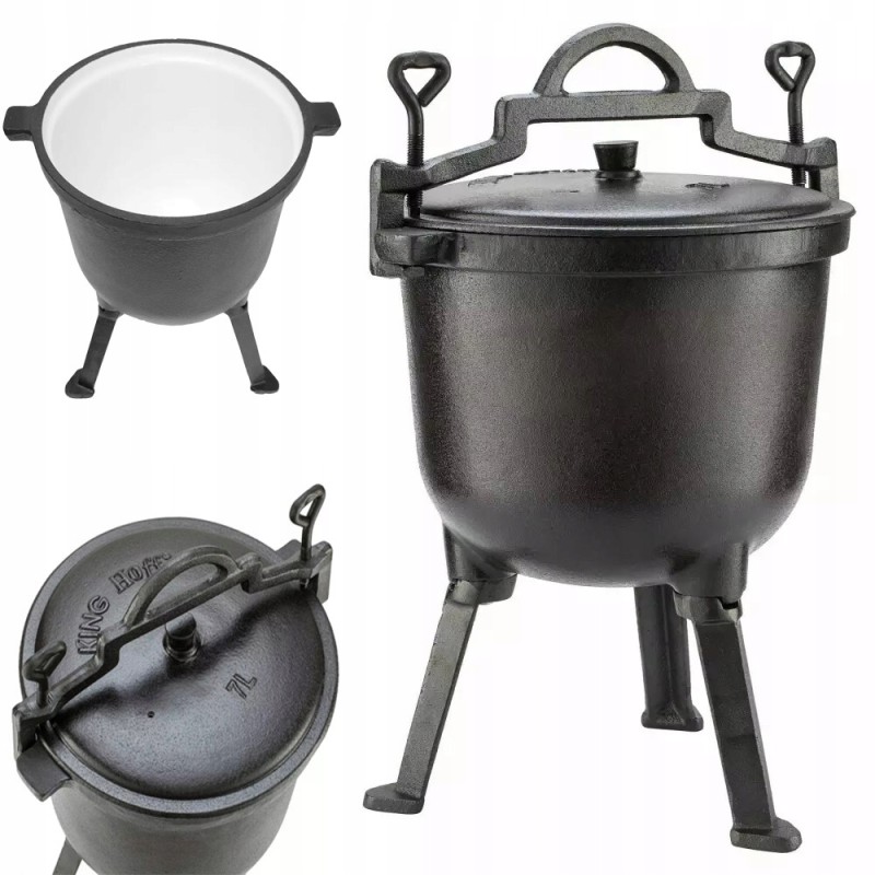 Ketaus medžioklės puodas, 7l