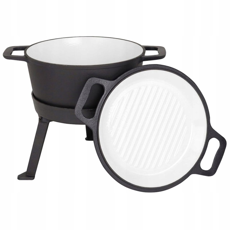 Emaliuotas ketaus puodas Rossner 3in1 5 l (mk302)