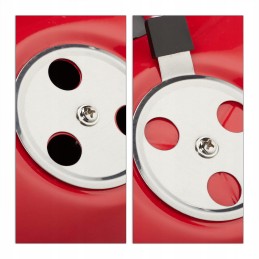 Relaxdays nešiojamas rutulinis grilis, su dangčiu, skanus grilis, piknikas, didelis kepimo paviršius, anglis, ø 36 cm, raudona