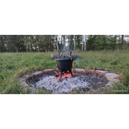 Medžioklės puodo katilas su marmuro danga, 4l!