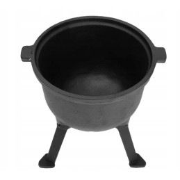 Ketaus medžioklinis virdulys, kepsnys, ketaus puodas, 7l, juodas