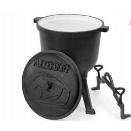 Medžioklinis katilas, ketus, emaliuotas puodas, 4 litrai