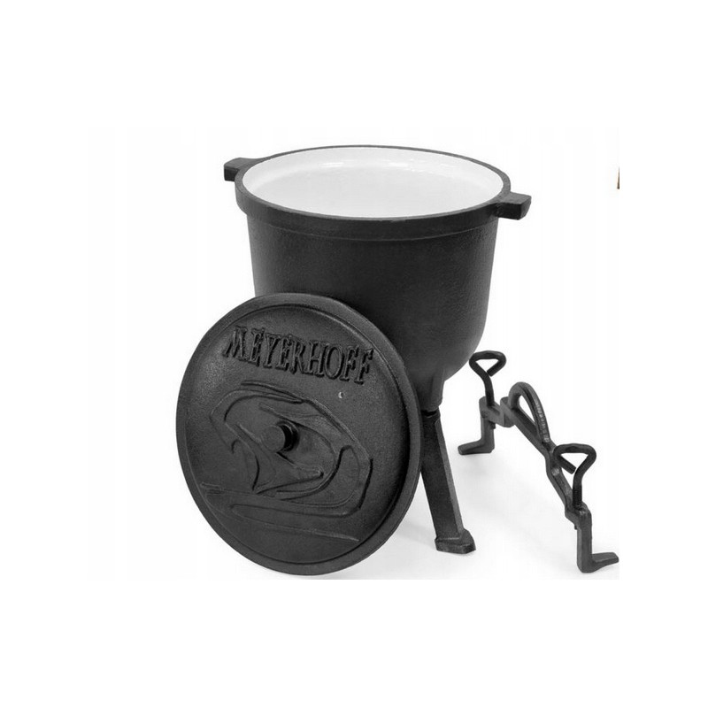 Medžioklinis katilas, ketus, emaliuotas puodas, 4 litrai