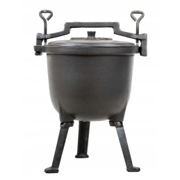 Stovintis puodas, emaliuotas medžioklės puodas, 4l