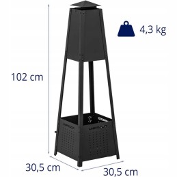 Terasa sodo židinys 30 x 30 x 100