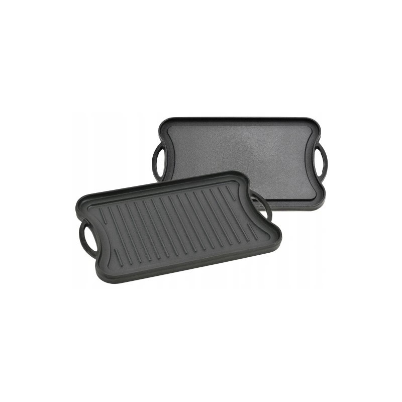 ⭐⭐Ketaus grilio plokštė grilio židiniui, dvipusė grilio keptuvė, 51x26 cm⭐⭐