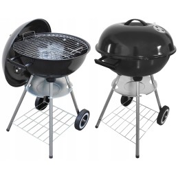 Anglies kepsninė briketams, uždara, dangtis, BBQ virdulys, lentyna