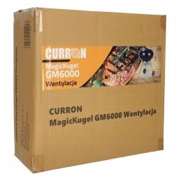 Garden charcoal grill for briquettes, closed, with a cover, ventilation and a shelf