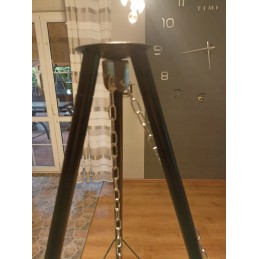 ⭐ Sodo kepsninė su anglimis, stabilus trikojis, 2 viename laužavietė ⭐