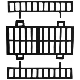 Grotelės ant kojelių Nr. 01, lengvo ketaus