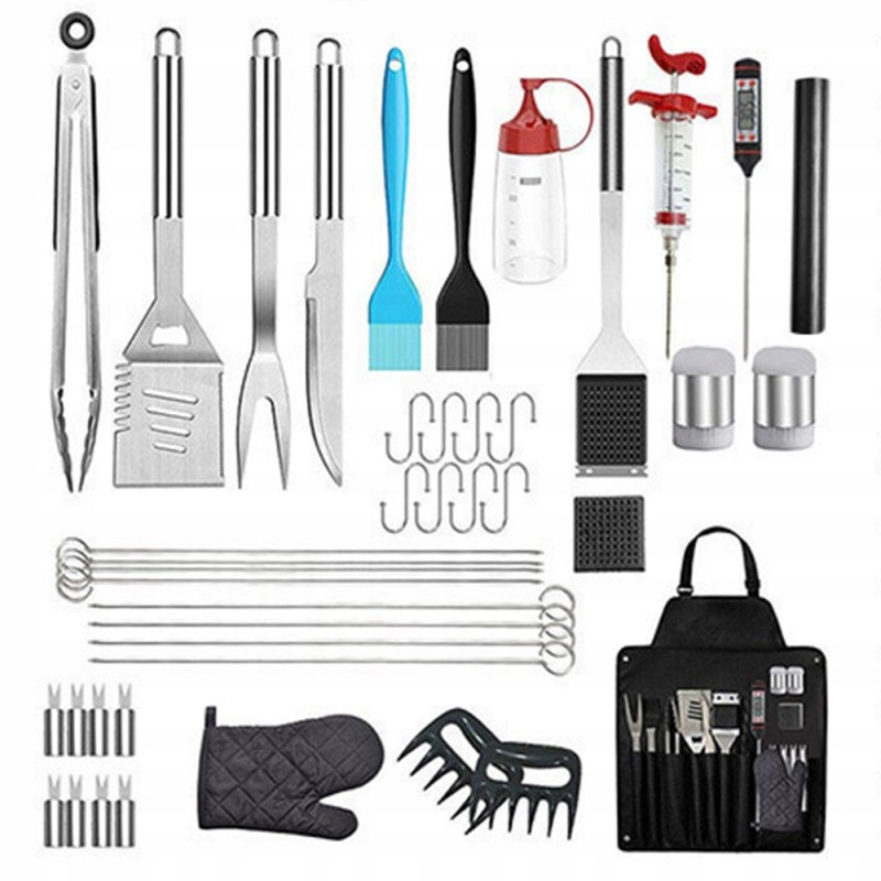 Grilio rinkinys, reikmenys, kepsninės įrankiai 42 viename