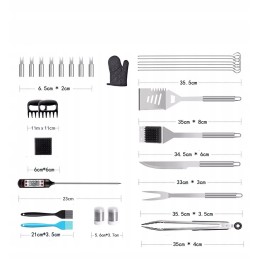 Grilio rinkinys, reikmenys, kepsninės įrankiai 42 viename