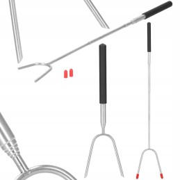 10x lazdelės teleskopinės stiebo šakutės laužavietės šakės laužo lazda griliui