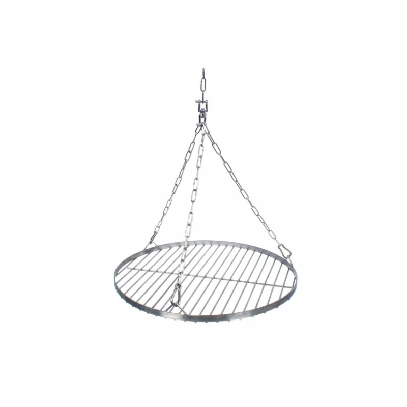 Grotelės + grandinėlė, nerūdijančio plieno grilio komplektas, skersmuo 70 cm