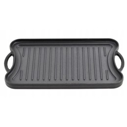 ⭐⭐Ketaus grilio plokštė grilio židiniui, dvipusė grilio keptuvė, 51x26 cm⭐⭐