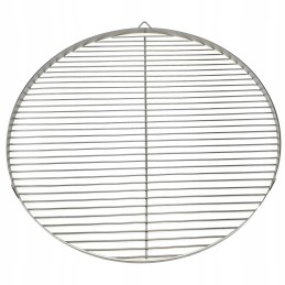 Apvalios nerūdijančio plieno grotelės grilio židiniui, 70 cm