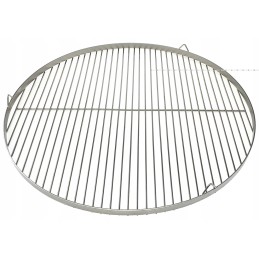 Apvalios nerūdijančio plieno grotelės grilio židiniui, 70 cm