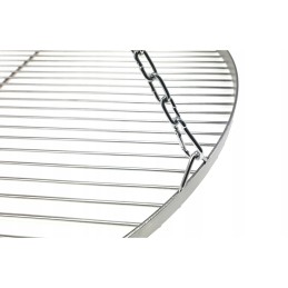 Apvalios nerūdijančio plieno grotelės grilio židiniui, 70 cm