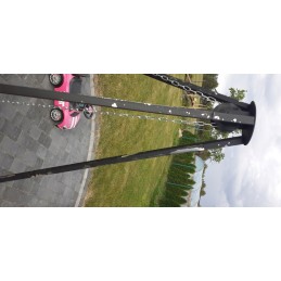 ⭐ Sodo kepsninė su anglimis, stabilus trikojis, 2 viename laužavietė ⭐