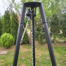 ⭐ Sodo kepsninė su anglimis, stabilus trikojis, 2 viename laužavietė ⭐