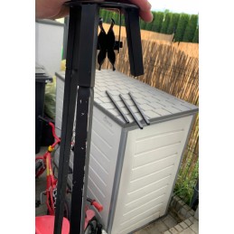 ⭐ Sodo kepsninė su anglimis, stabilus trikojis, 2 viename laužavietė ⭐