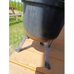 Vengriškas medžioklinis ketaus katilas kepsniams, židinys, grilis, 8l, nemokamas mk403