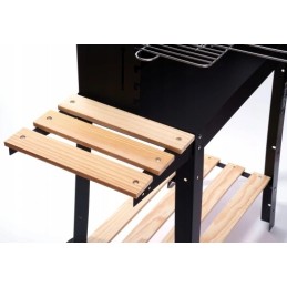 ⭐⭐Sodo anglies kepsninė ant ratų, didelė, 2 lentynos, grotelės BBQ briketams⭐⭐