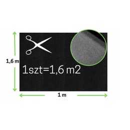 Juoda stora nuo piktžolių agrotekstilė 100g 160cm atspari oro sąlygoms