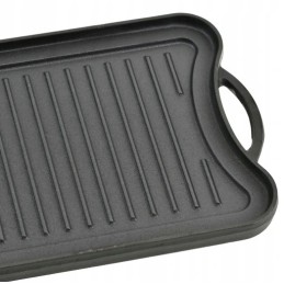 ⭐⭐Ketaus grilio plokštė grilio židiniui, dvipusė grilio keptuvė, 51x26 cm⭐⭐