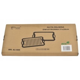 ⭐⭐Ketaus grilio plokštė grilio židiniui, dvipusė grilio keptuvė, 51x26 cm⭐⭐