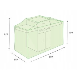 Sodo kepsninės dangtis 135 cm