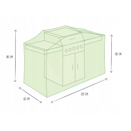 Sodo grilio dangtis, 135 cm