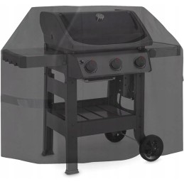 Juodas grilio dangtis 129x107x45 cm