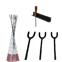 Lazdelės, laužo lazdos, 120, 10 vnt., atraminė kabykla