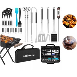 Priedų rinkinys kepsninės priedai kepsninės reikmenys plieninių žnyplių dėklas