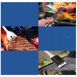 Priedų rinkinys kepsninės priedai kepsninės reikmenys plieninių žnyplių dėklas