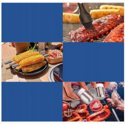 Priedų rinkinys kepsninės priedai kepsninės reikmenys plieninių žnyplių dėklas