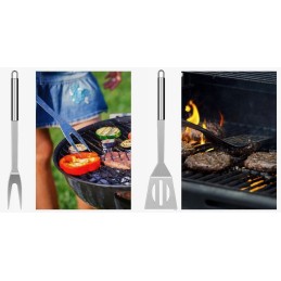 Priedų rinkinys kepsninės priedai kepsninės reikmenys plieninių žnyplių dėklas