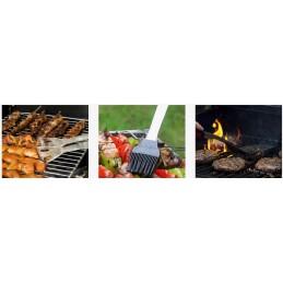 Priedų rinkinys kepsninės priedai kepsninės reikmenys plieninių žnyplių dėklas