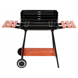 Grilis su anglimis su lentynomis, grotelės 53x33cm