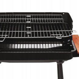 Grilis su anglimis su lentynomis, grotelės 53x33cm