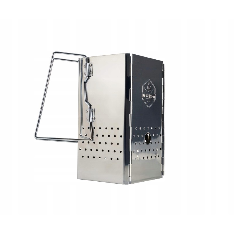 Mcbrikett sulankstomas nerūdijančio plieno židinys su nešiojimo krepšiu