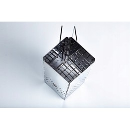 Mcbrikett sulankstomas nerūdijančio plieno židinys su nešiojimo krepšiu